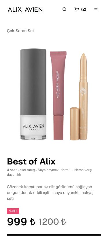 Alix Avien — mobile product listing